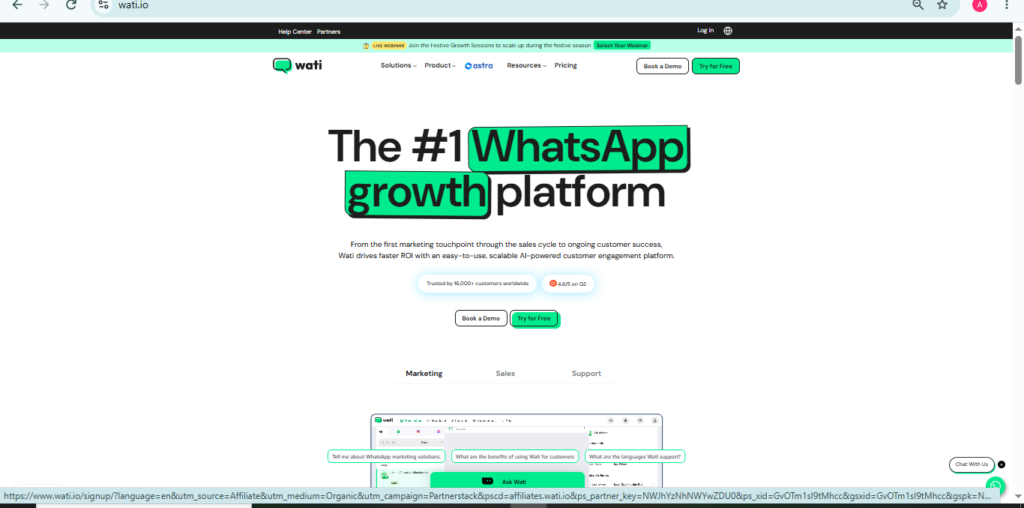 WATI Review and Pricing 2026